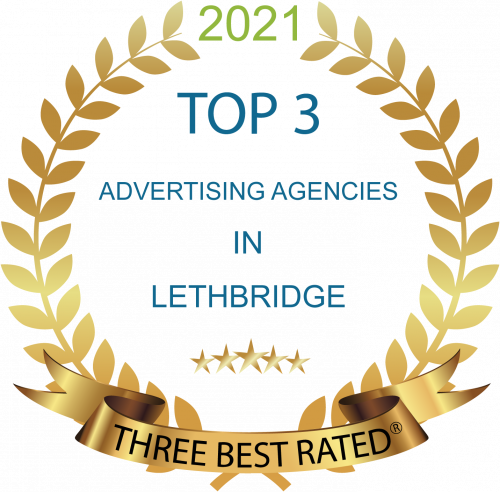 top 3 ad agency in lethbridge award logo