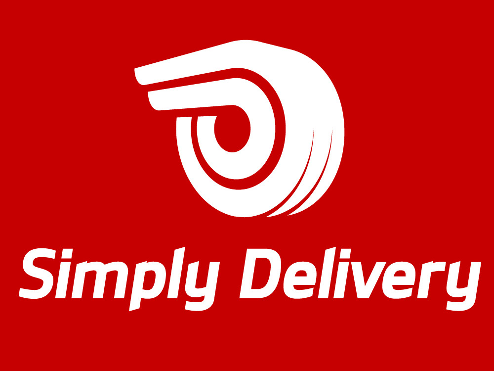 simply delivery logo mockup