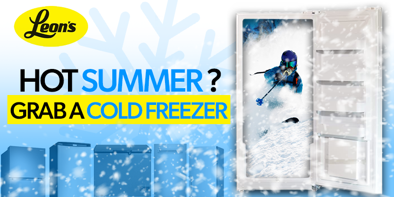leons billboard promo graphic showcasing freezers