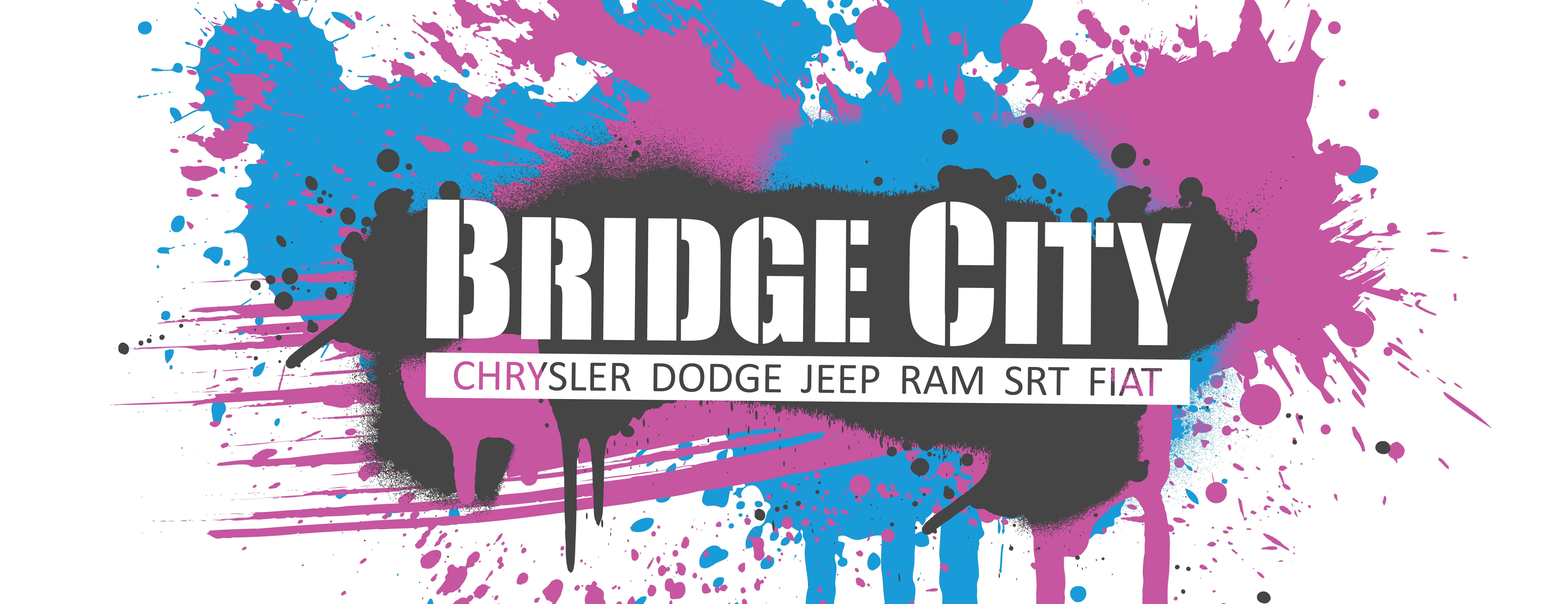 bridge city chrysler spray paint stencil logo
