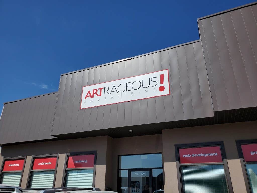 Outside of Artrageous Advertising Office building